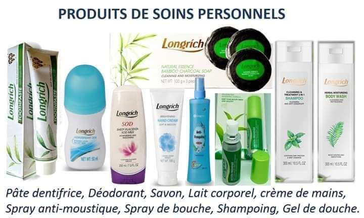 Produits de soins personnels